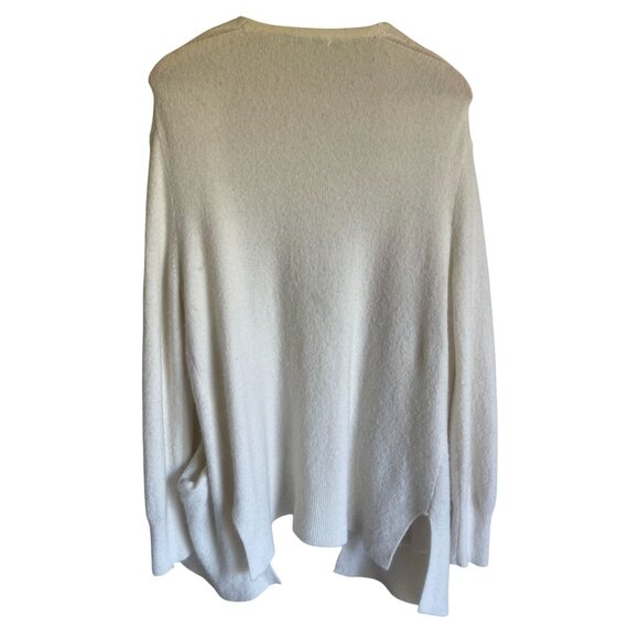 MADEWELL | Cozy Walker Cardigan Cream Alpaca Blend Sweater Medium Long Line - Picture 2 of 10